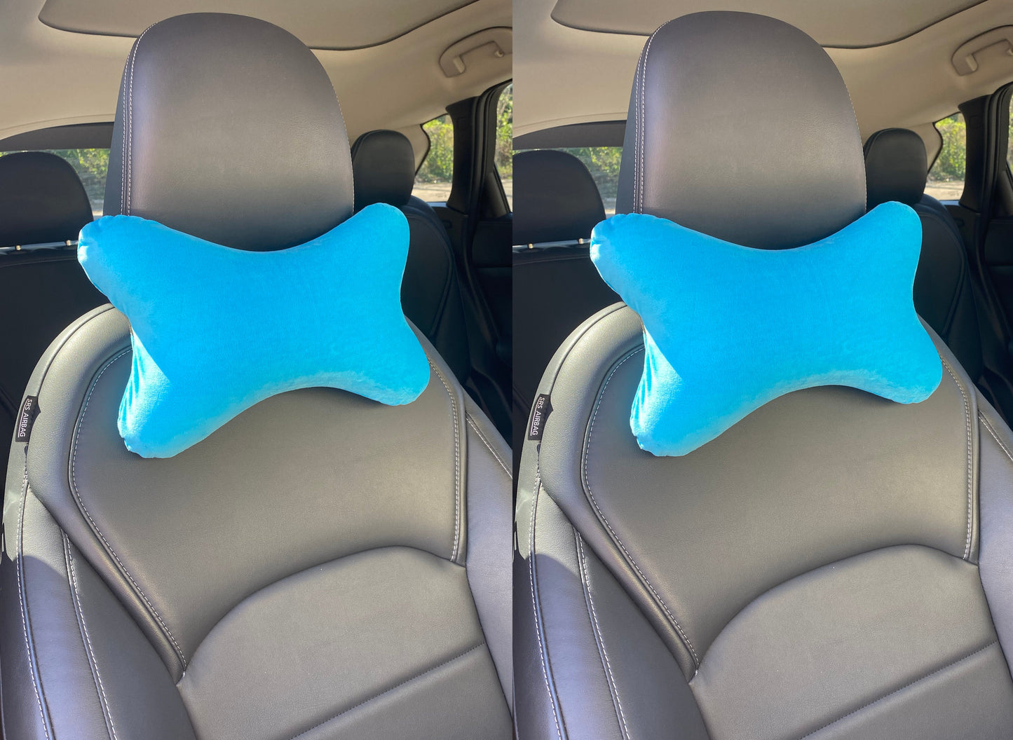 2 packs Memory Foam Dog Bone Shaped Pillow