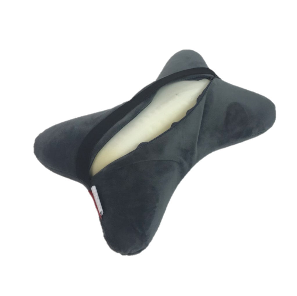 2 packs Memory Foam Dog Bone Shaped Pillow